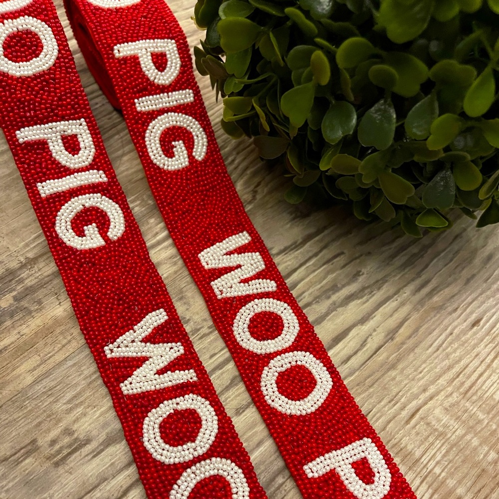 Woo Pig Handbeaded Purse Strap